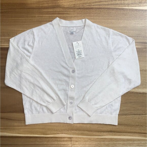 A New Day Womens Cream Button-Front Casual Cardigan Sweater Lightweight Small - Picture 12 of 12
